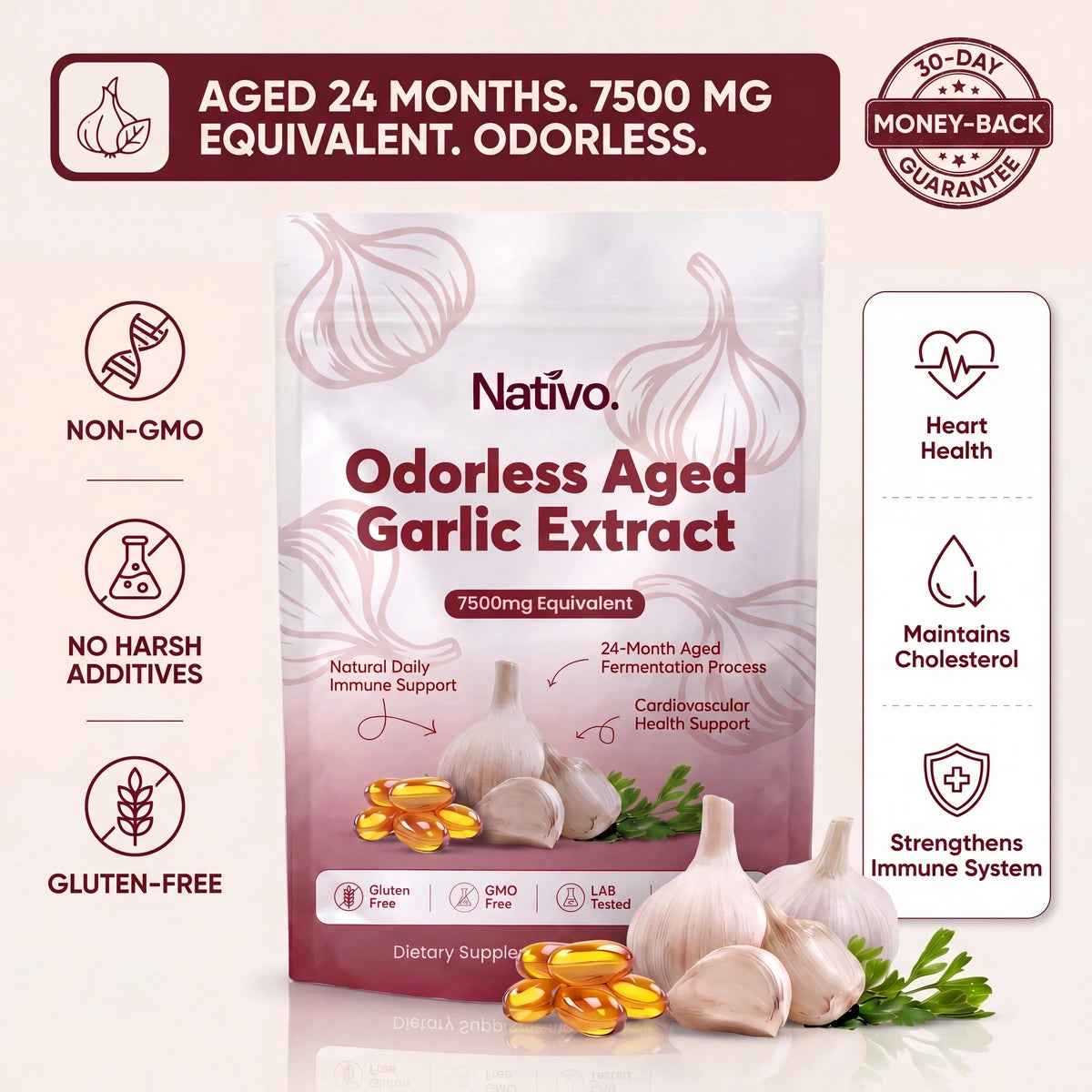 Odorless Aged Garlic Extract